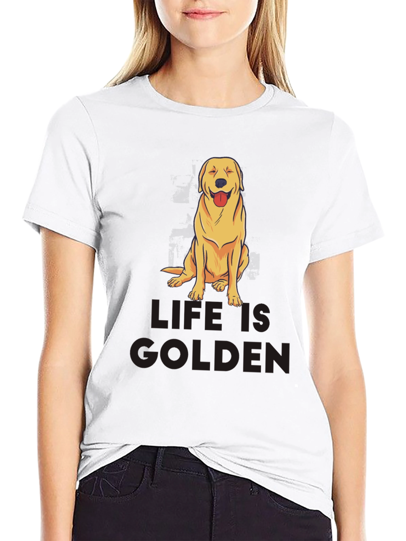 Life is Golden Dog Graphic Tee