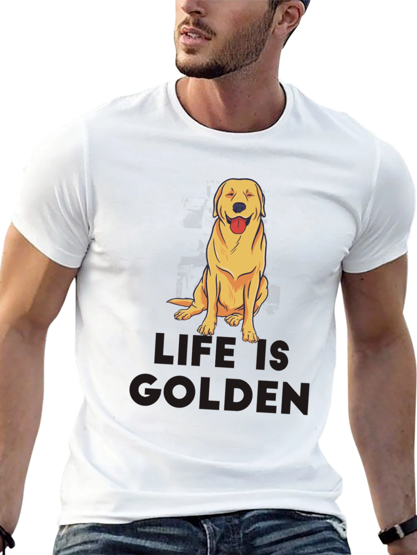 Life is Golden Dog Graphic Tee