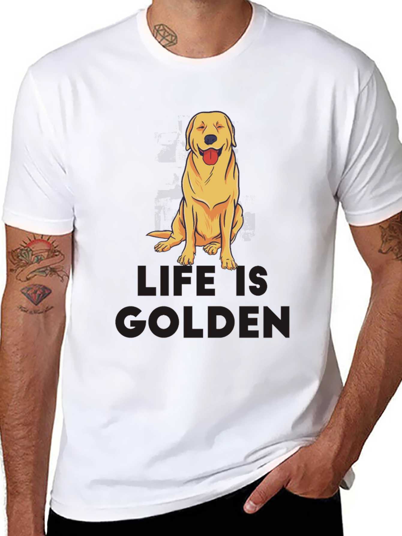 Life is Golden Dog Graphic Tee