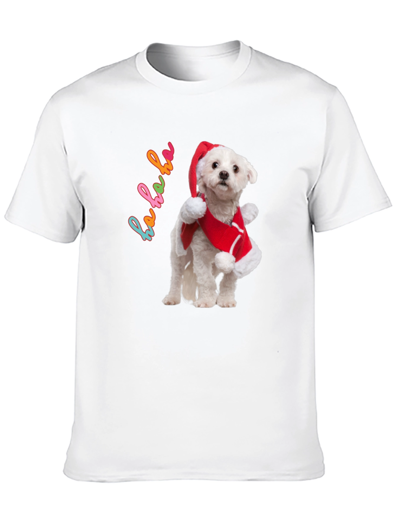 Christmas Dog T-Shirt - Ho Ho Ho Holiday Style!
