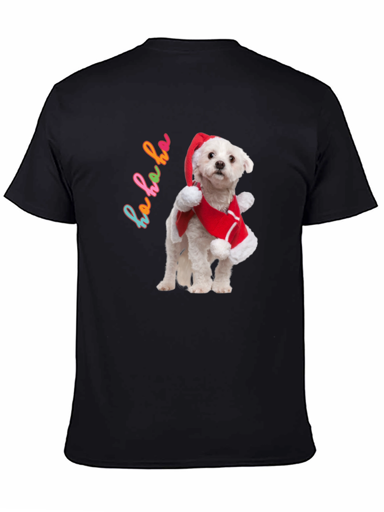 Christmas Dog T-Shirt - Ho Ho Ho Holiday Style!