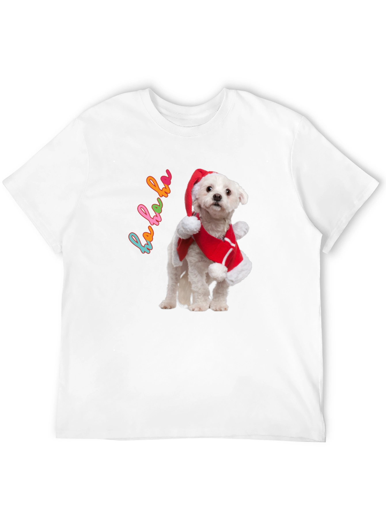 Christmas Dog T-Shirt - Ho Ho Ho Holiday Style!