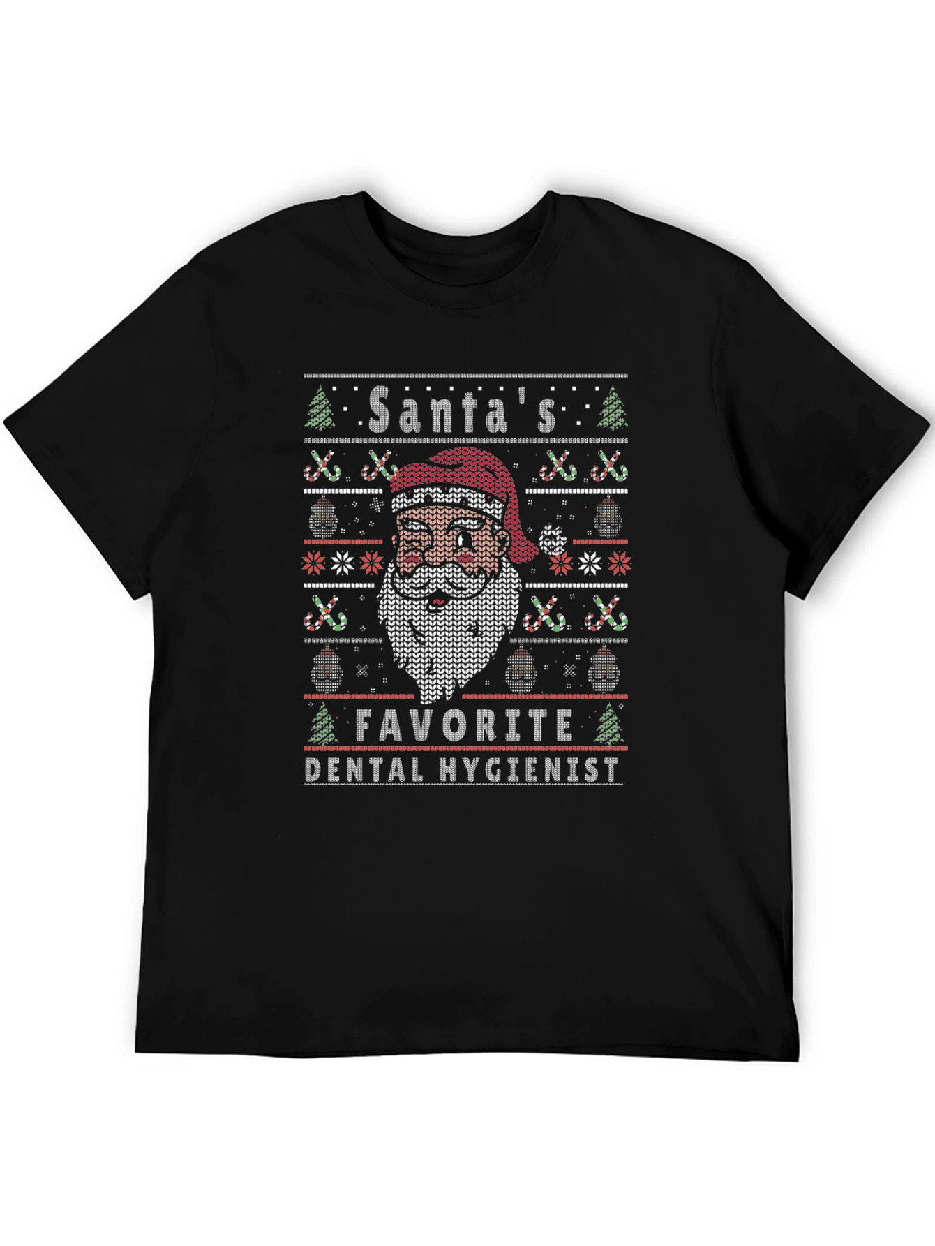 Santas Favorite Dental Hygienist Christmas T-Shirt