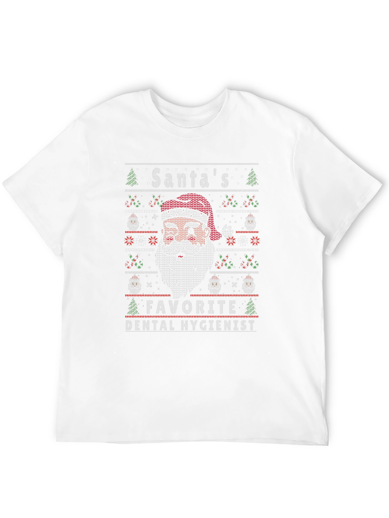 Santas Favorite Dental Hygienist Christmas T-Shirt
