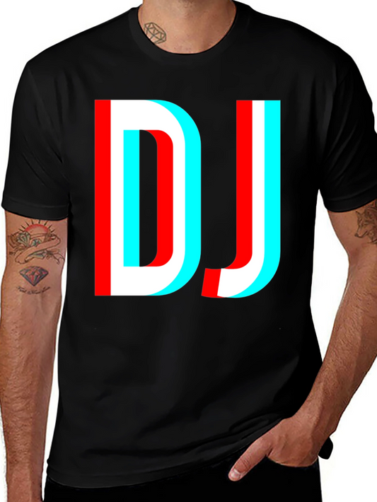 DJ Glitch Graphic Black T-Shirt