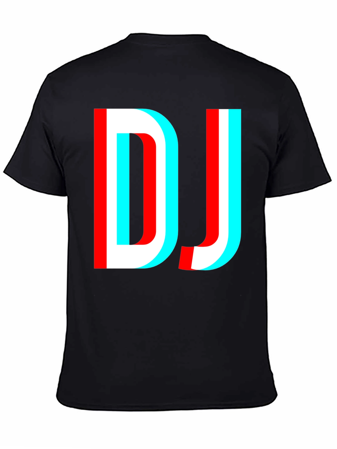 DJ Glitch Graphic Black T-Shirt