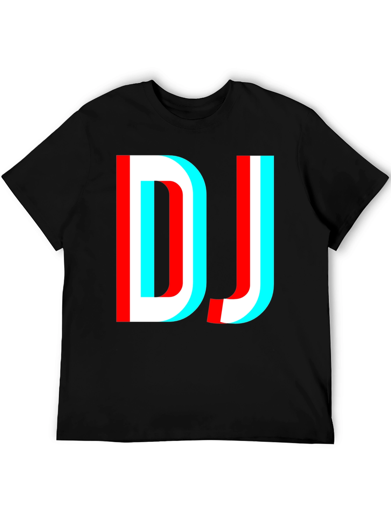DJ Glitch Graphic Black T-Shirt