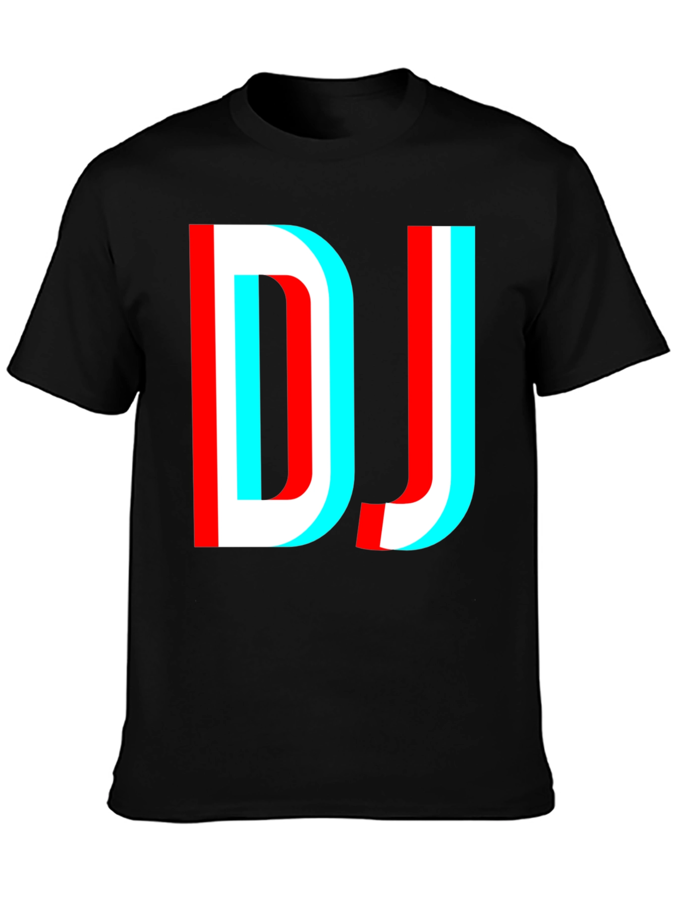 DJ Glitch Graphic Black T-Shirt