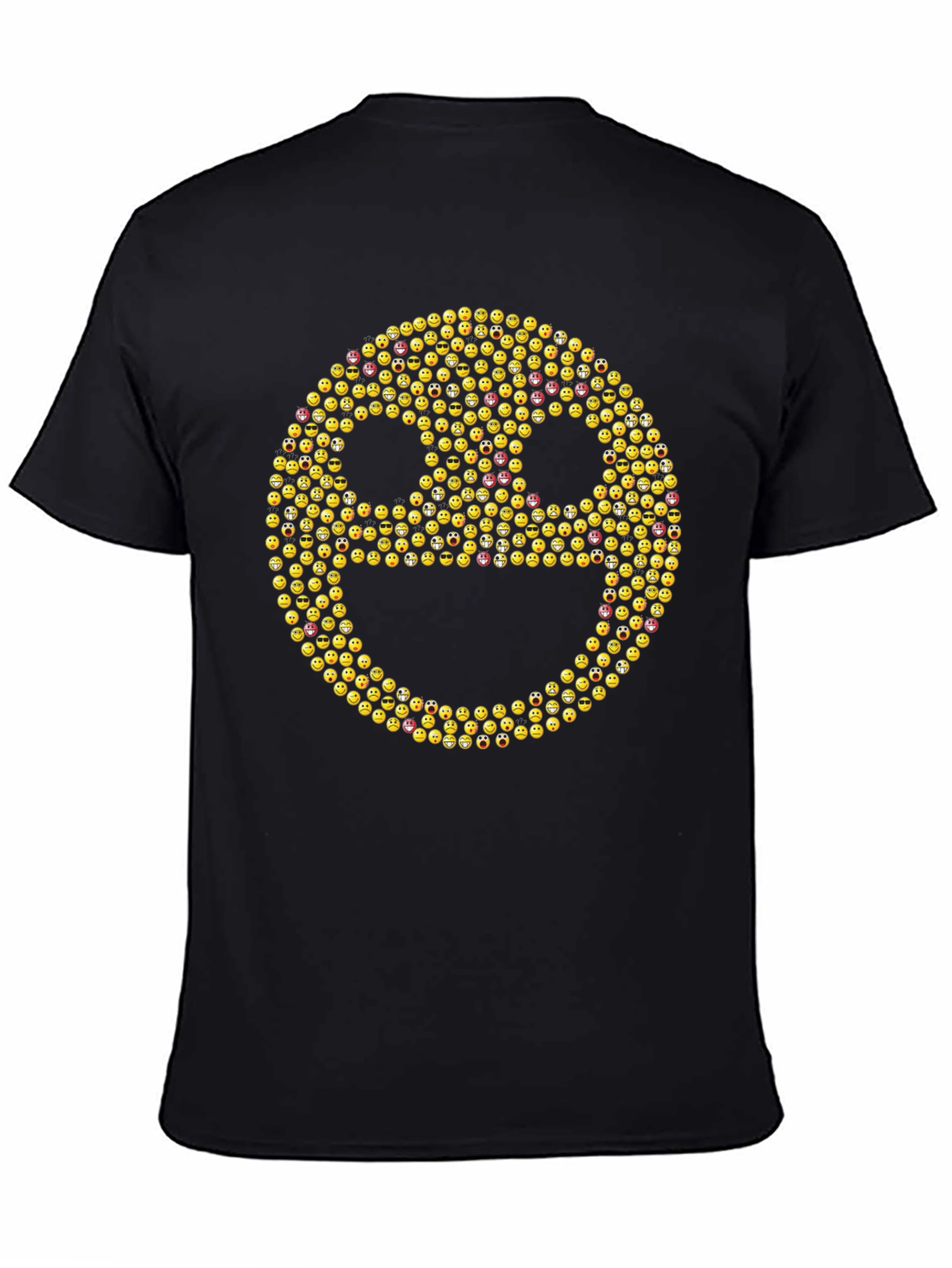 Emoji Face Black T-Shirt