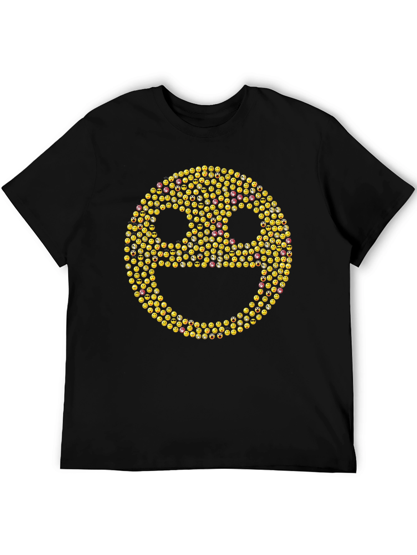 Emoji Face Black T-Shirt