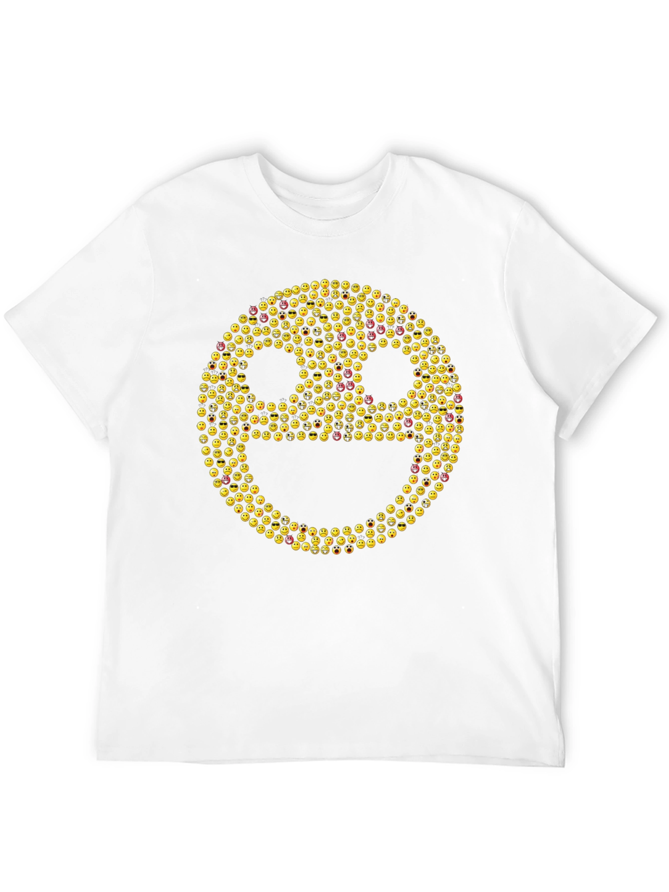 Emoji Face Black T-Shirt