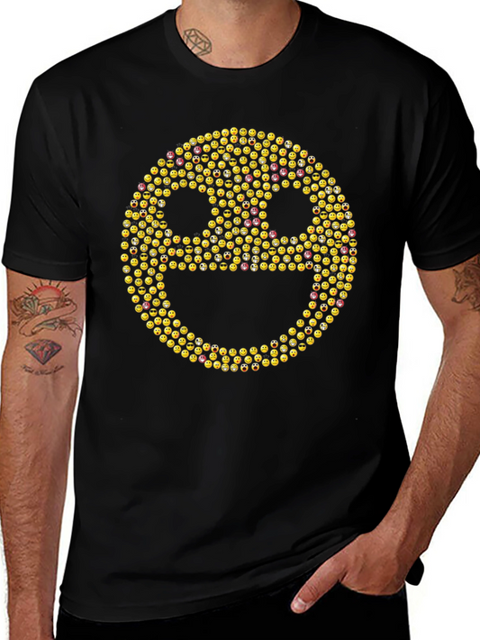 Emoji Face Black T-Shirt