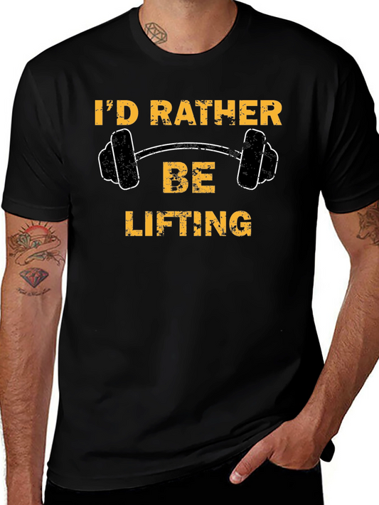 Id Rather Be Lifting Graphic Tee