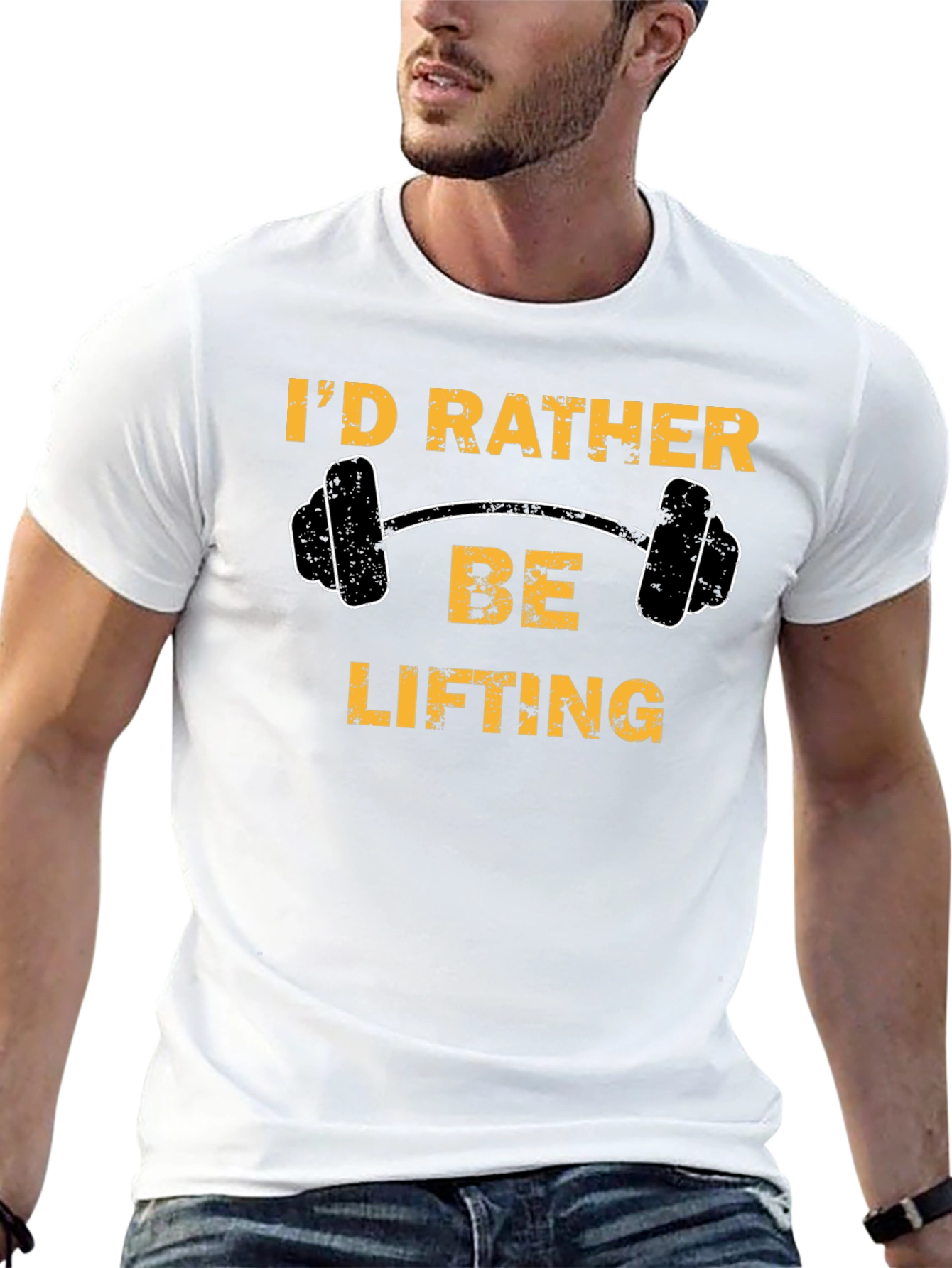 Id Rather Be Lifting Graphic Tee