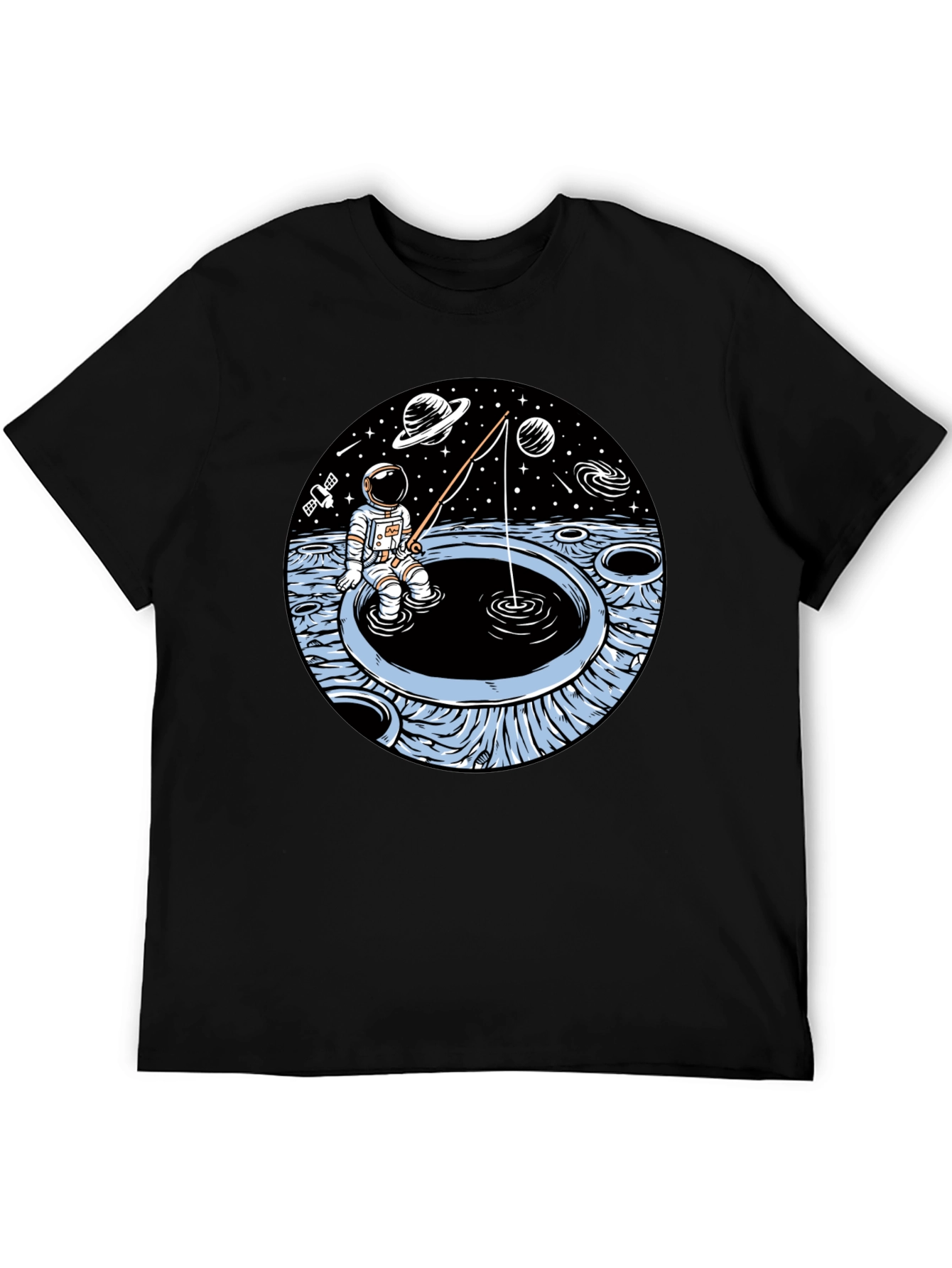 Astronaut Fishing T-Shirt - Space Adventure Tee