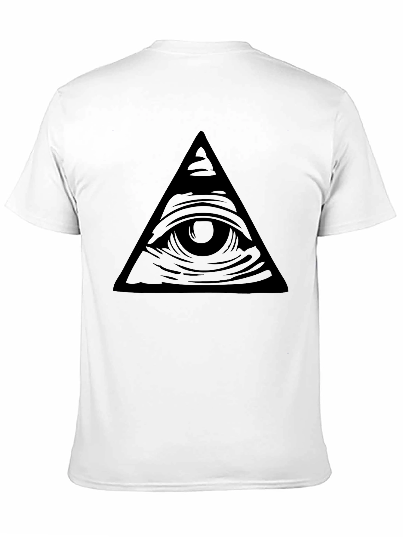 Eye Pyramid Graphic Tee - Black Cotton T-Shirt
