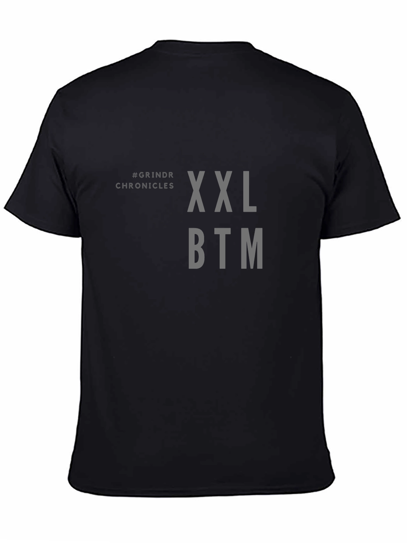 Grindr Chronicles XXL BTM Black T-Shirt