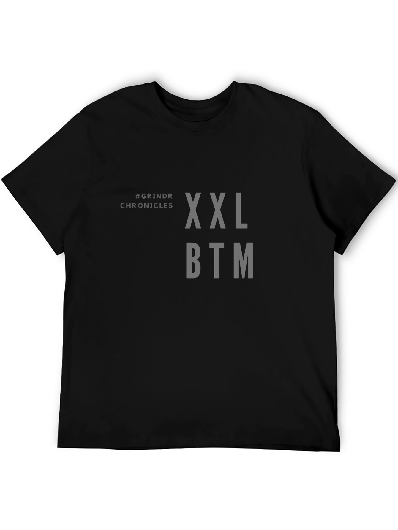 Grindr Chronicles XXL BTM Black T-Shirt