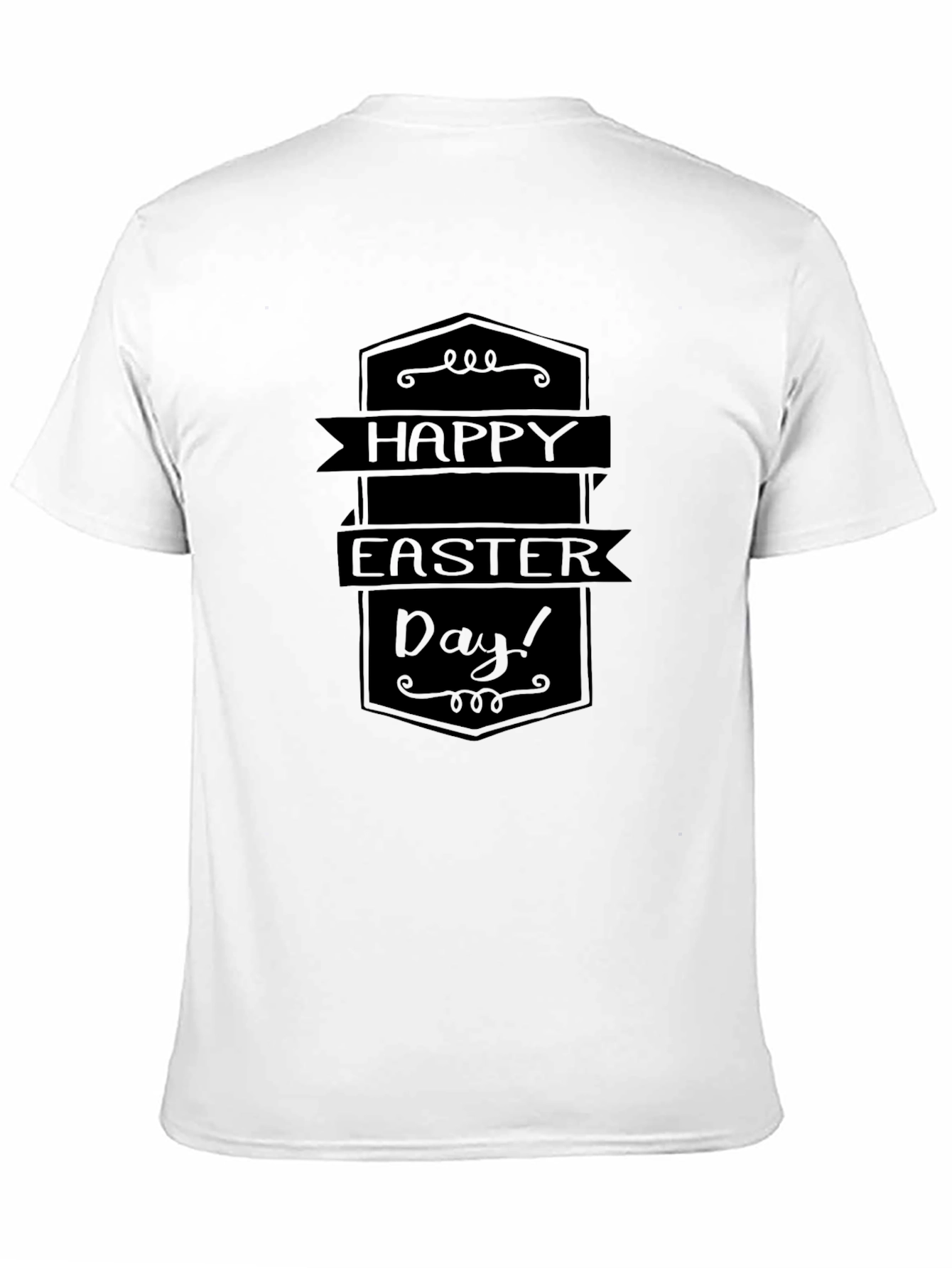 Happy Easter Day Black T-Shirt