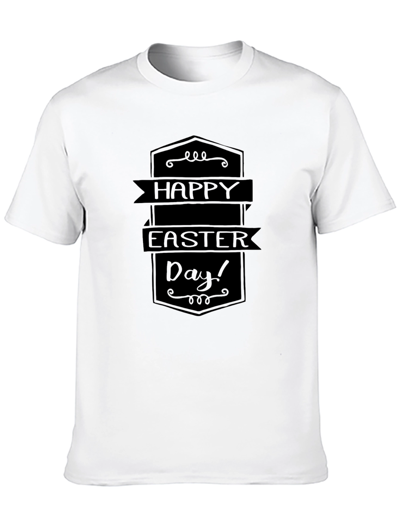 Happy Easter Day Black T-Shirt