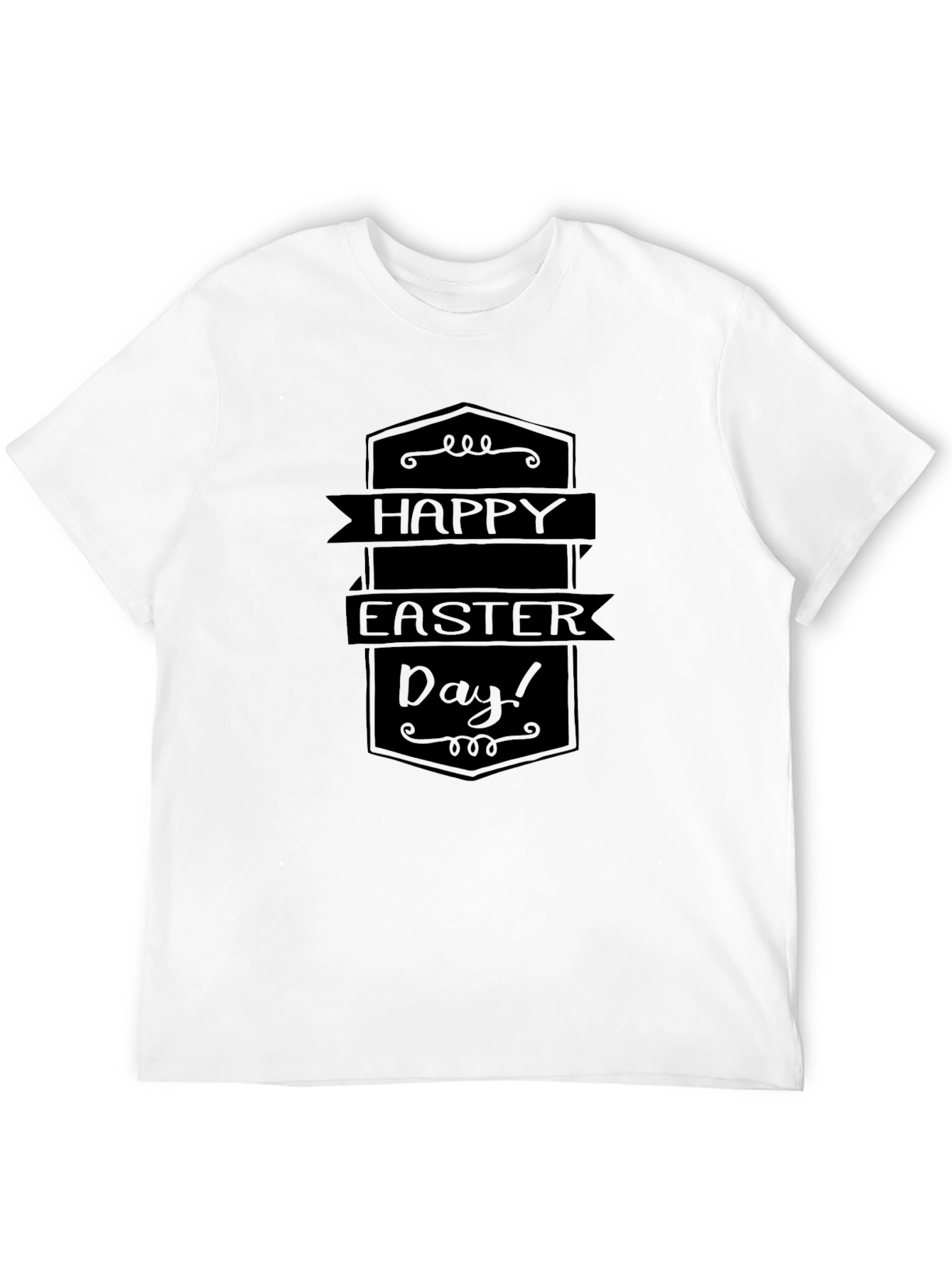 Happy Easter Day Black T-Shirt