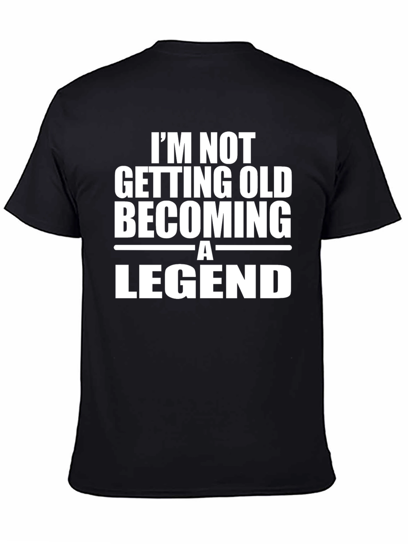 Im Not Getting Old Becoming a Legend Black T-Shirt