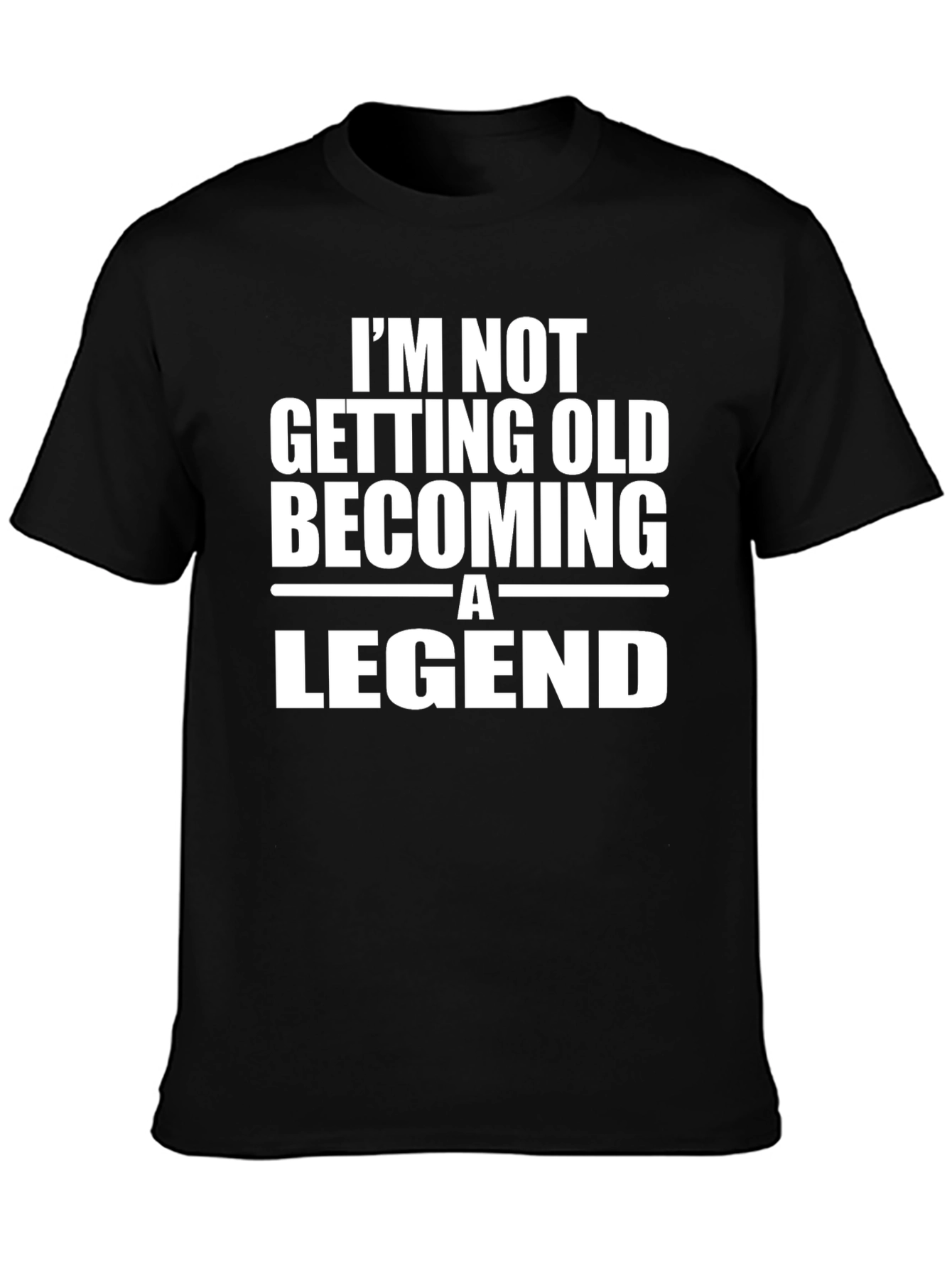 Im Not Getting Old Becoming a Legend Black T-Shirt