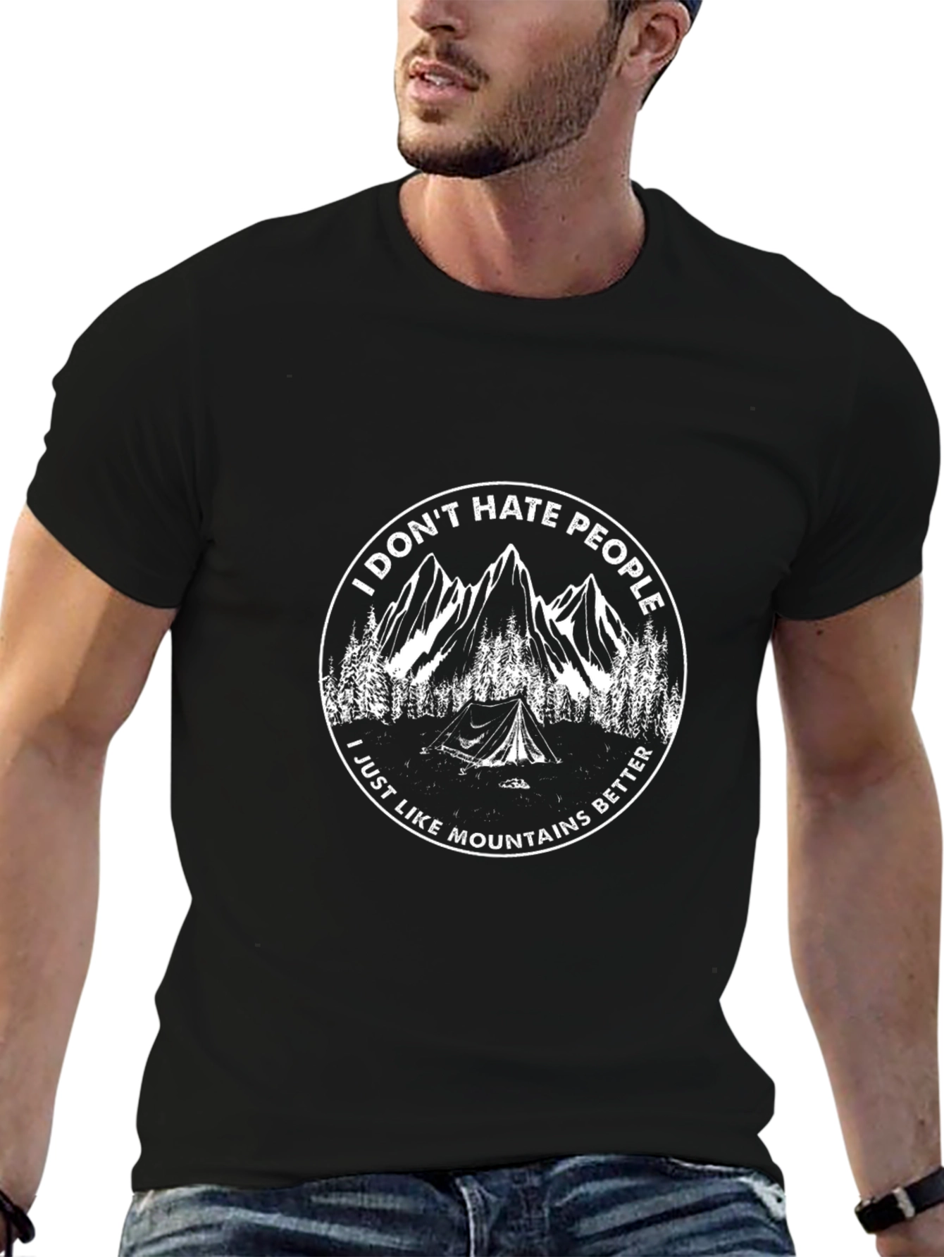 I Dont Hate People Mountains T-Shirt