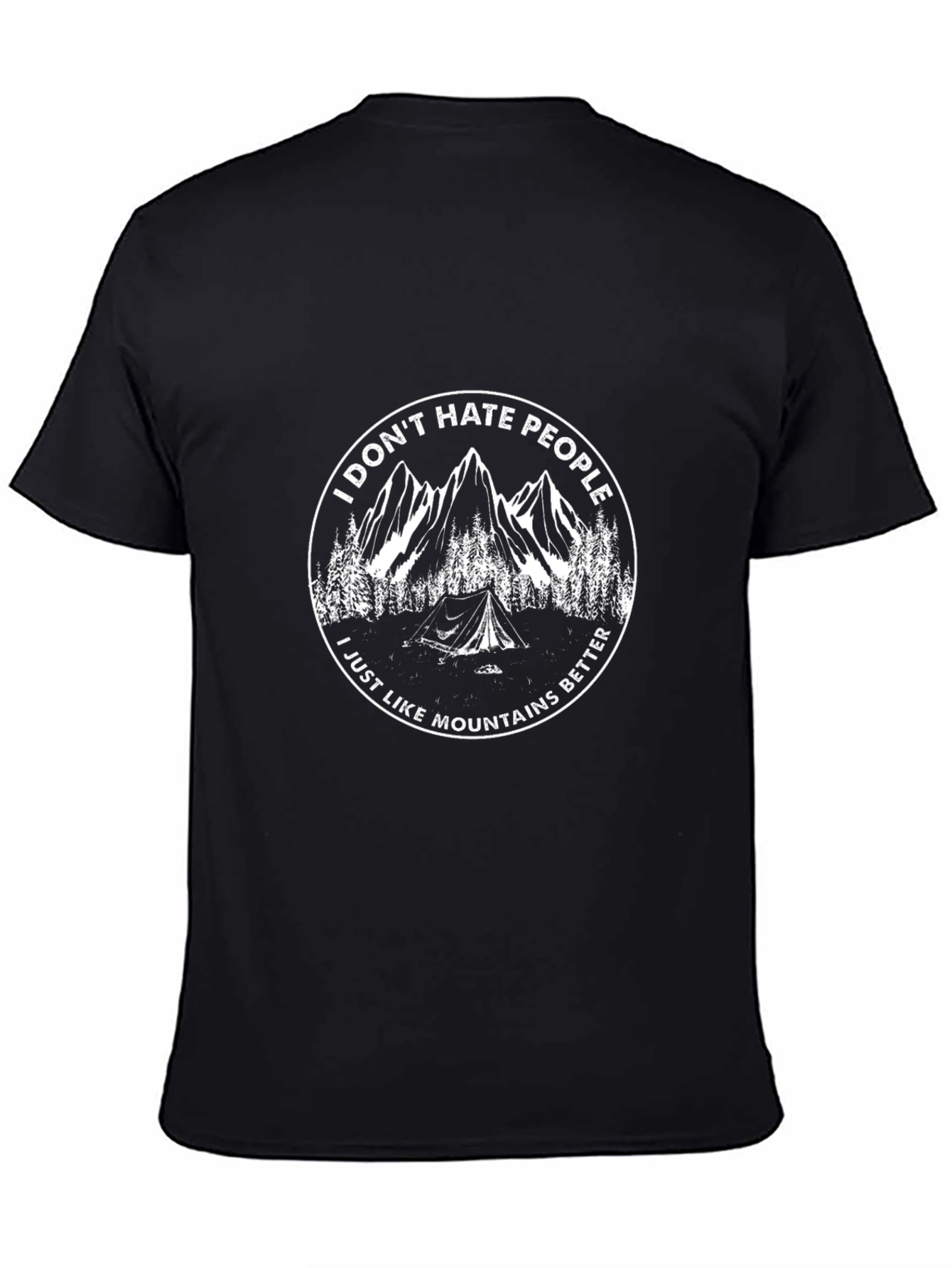 I Dont Hate People Mountains T-Shirt