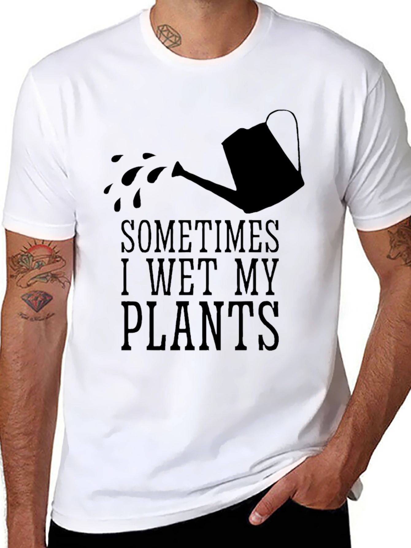Sometimes I Wet My Plants Funny Gardening T-Shirt