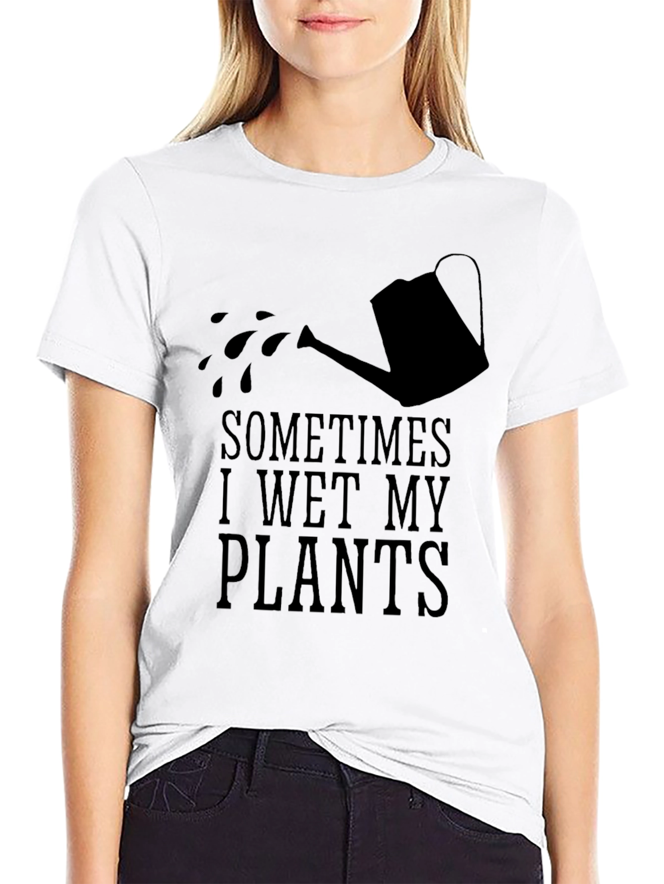 Sometimes I Wet My Plants Funny Gardening T-Shirt