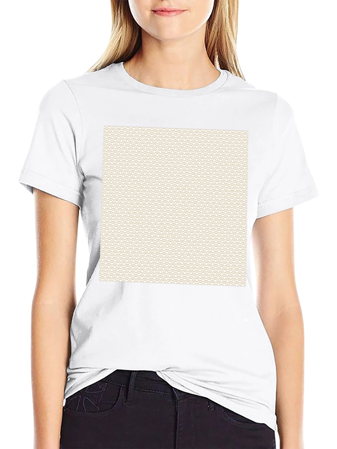 Patterned Square T-Shirt
