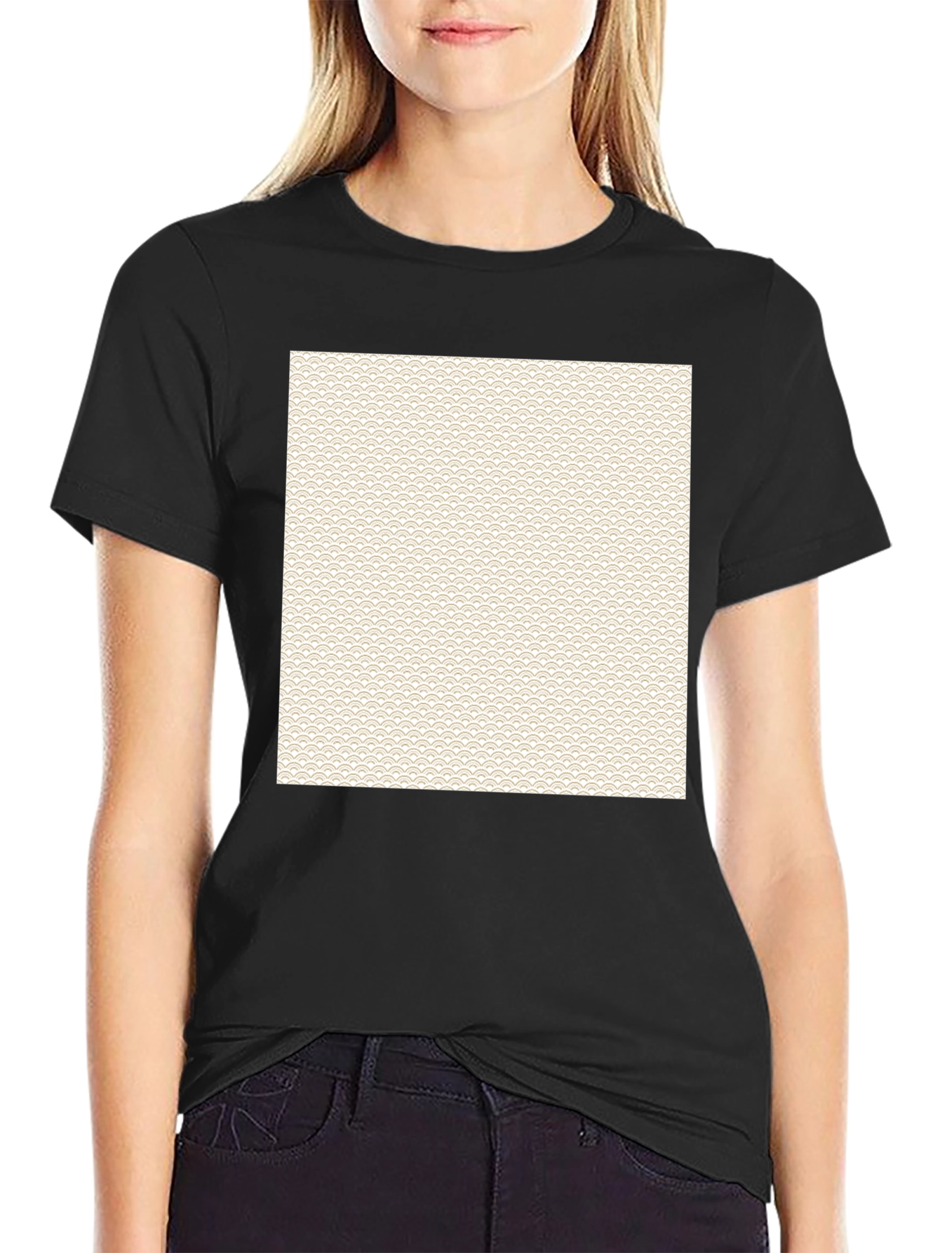 Patterned Square T-Shirt