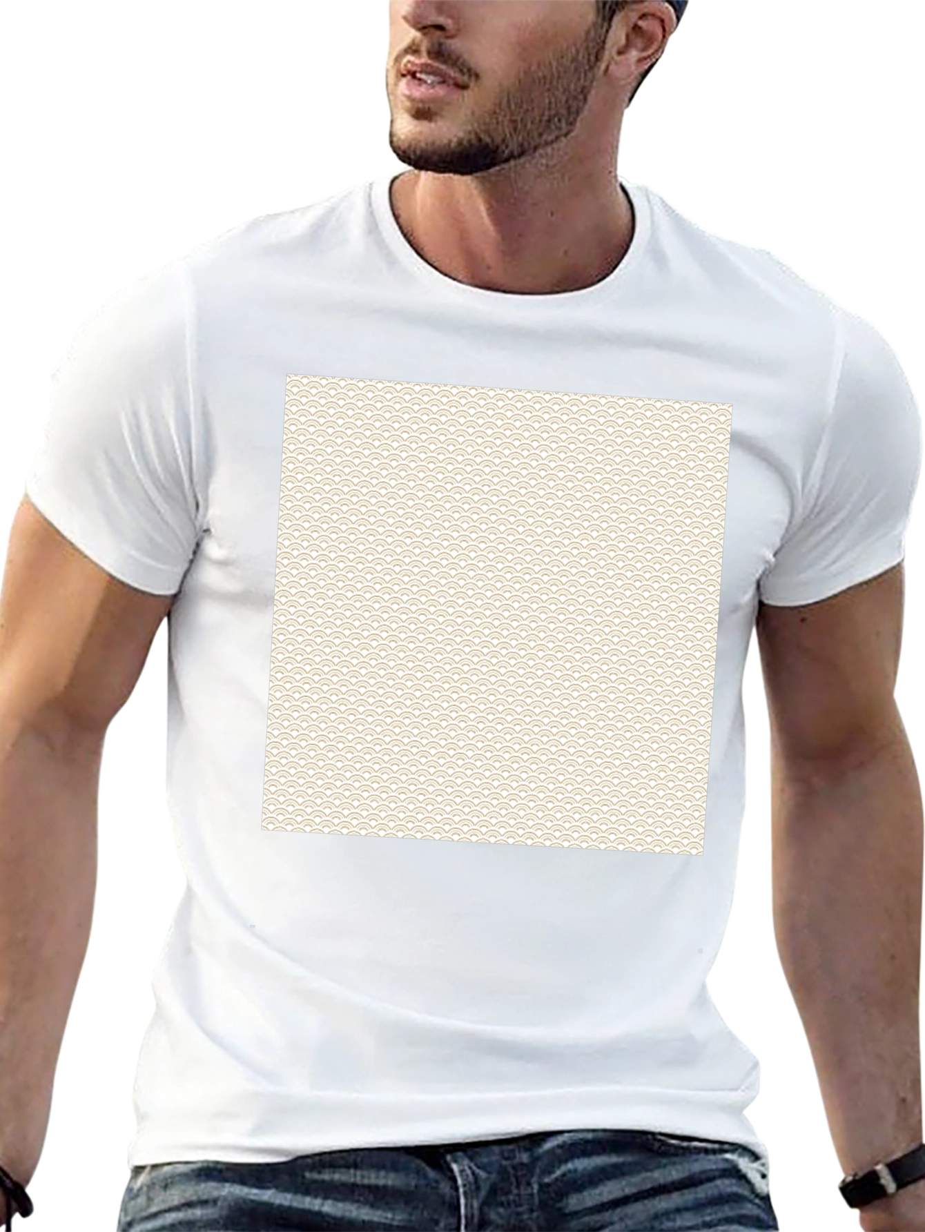 Patterned Square T-Shirt