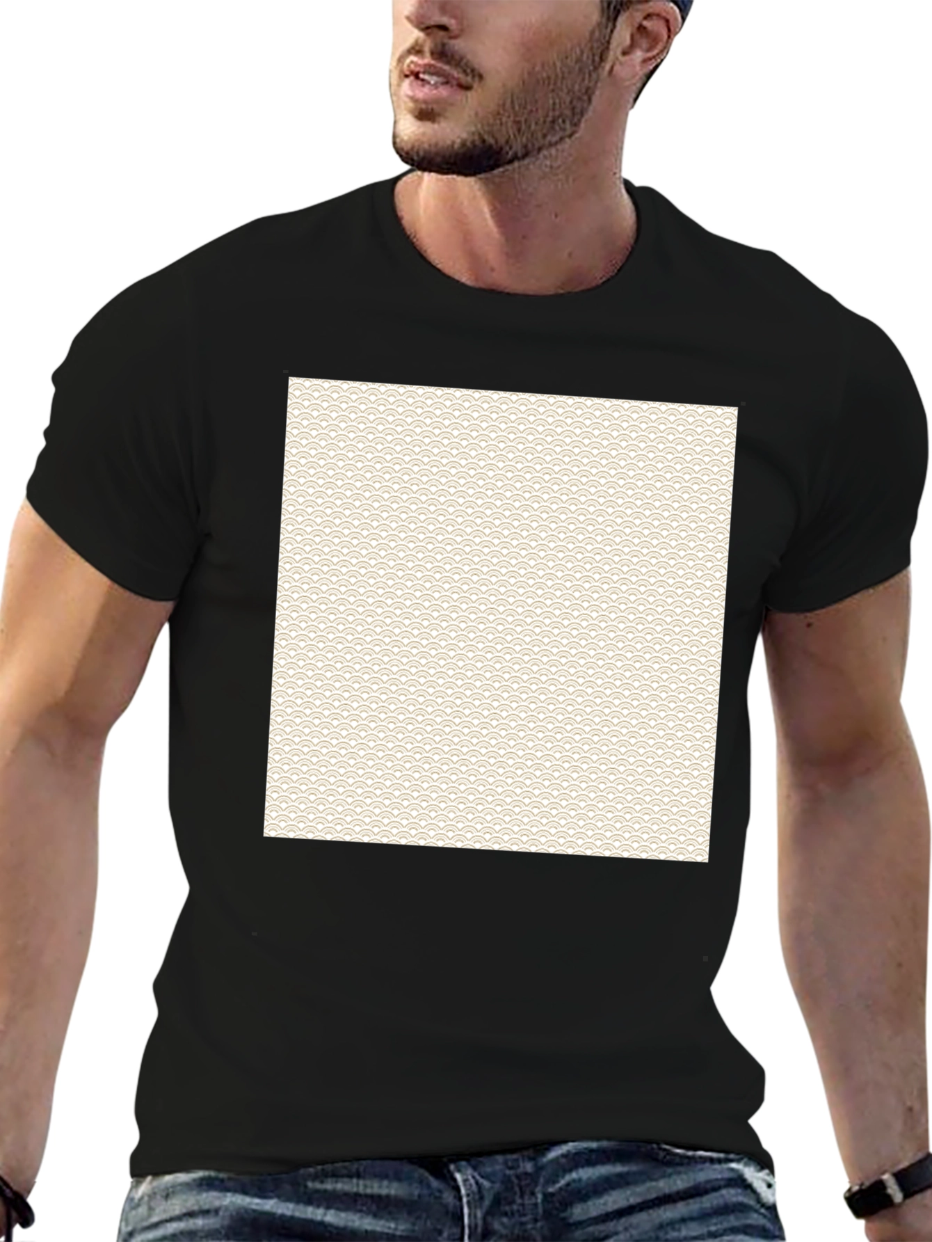 Patterned Square T-Shirt