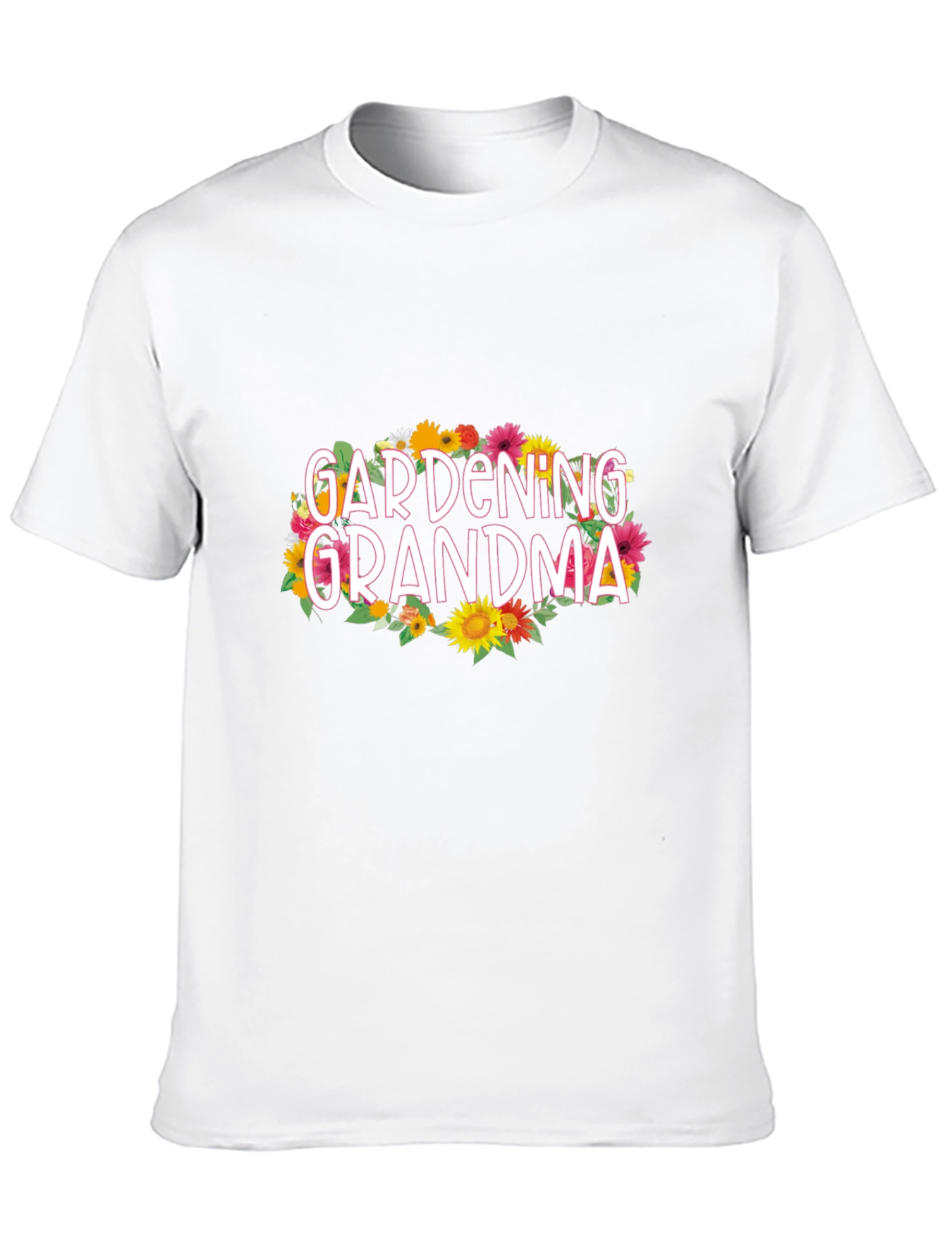 Gardening Grandma Graphic Tee - Floral Design