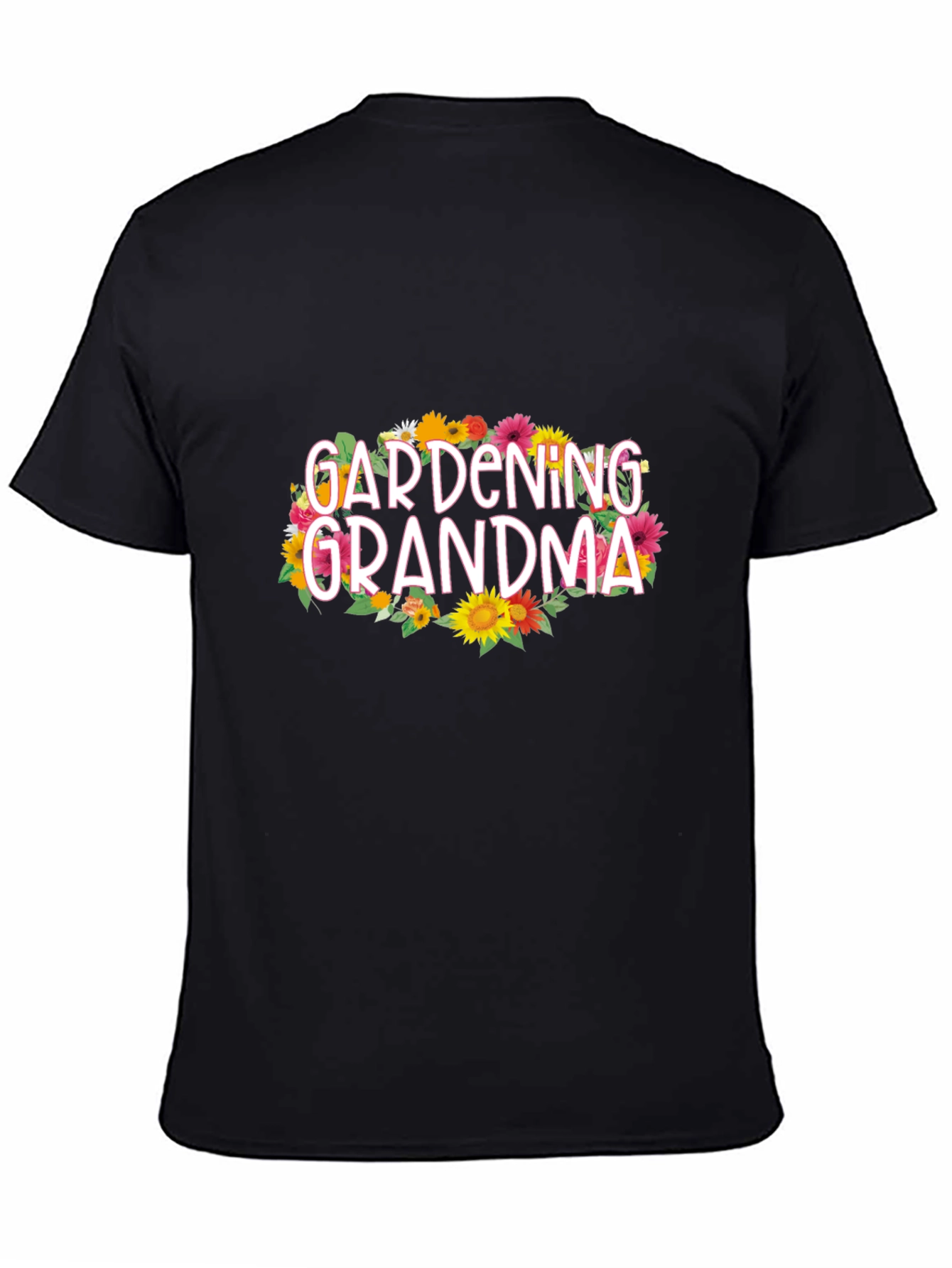 Gardening Grandma Graphic Tee - Floral Design