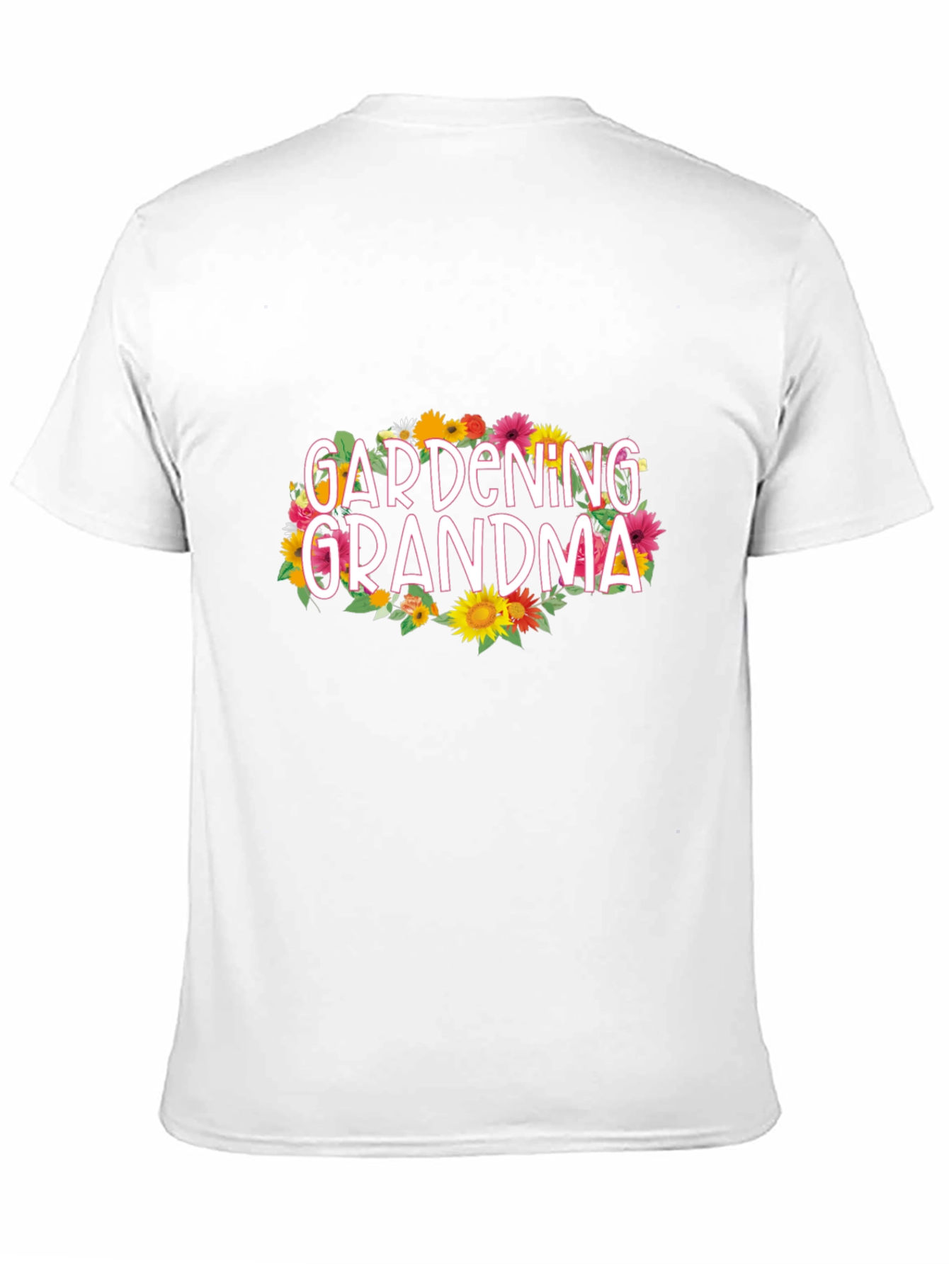 Gardening Grandma Graphic Tee - Floral Design
