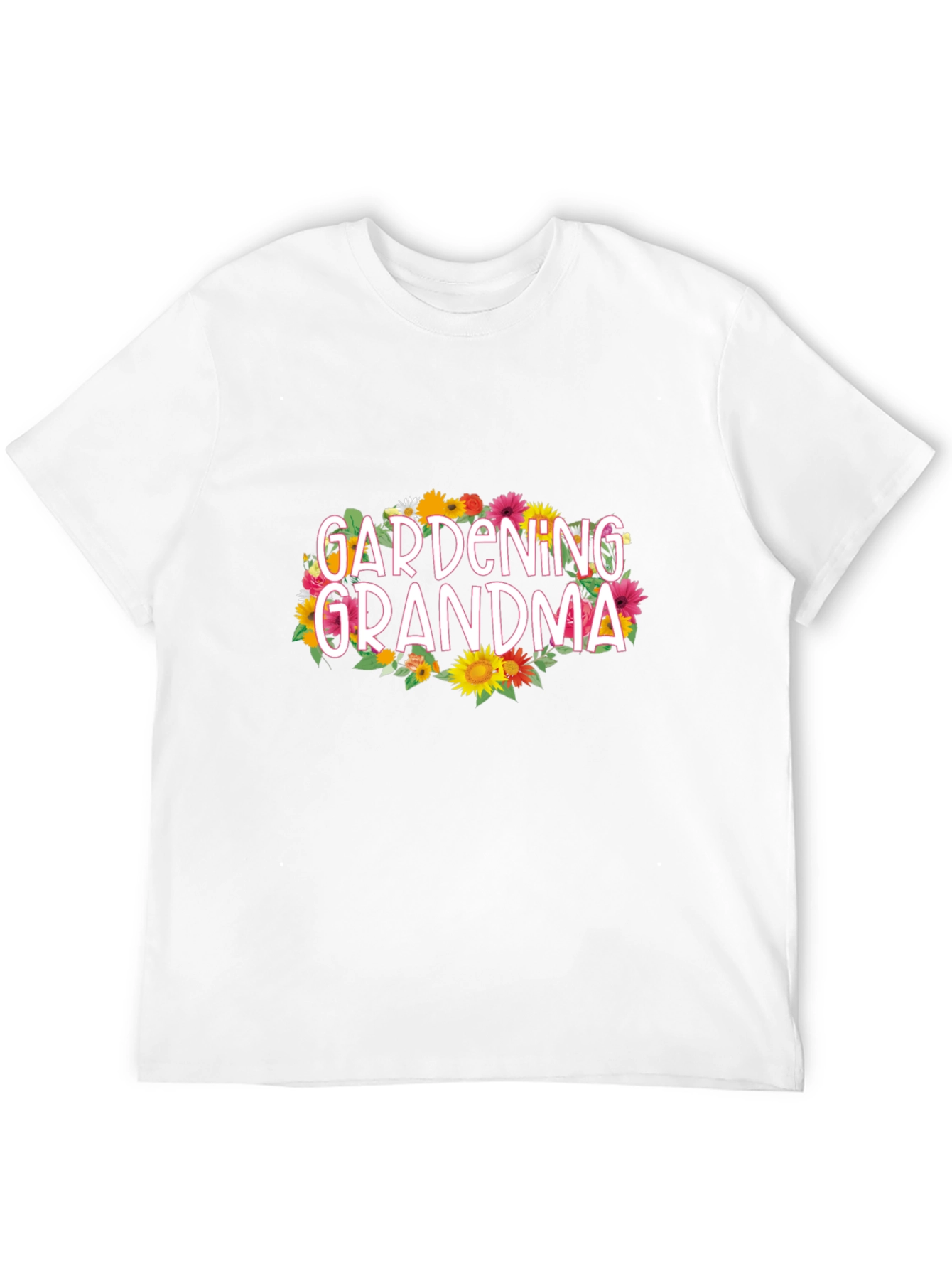Gardening Grandma Graphic Tee - Floral Design