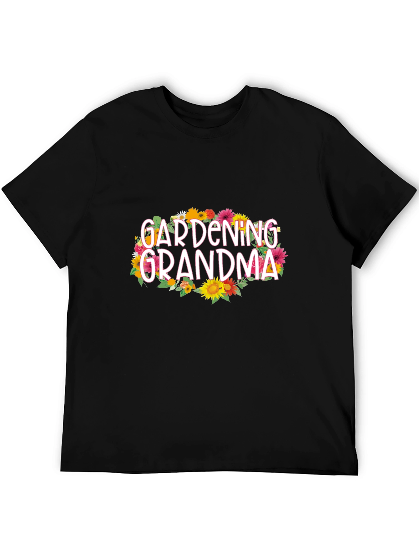 Gardening Grandma Graphic Tee - Floral Design