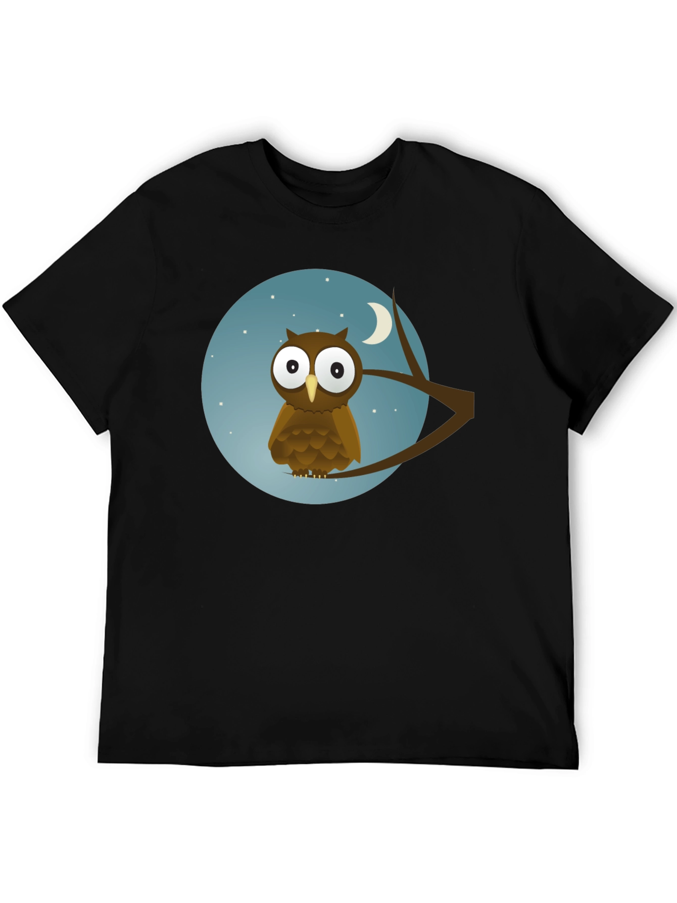 Owl Moon Black T-Shirt