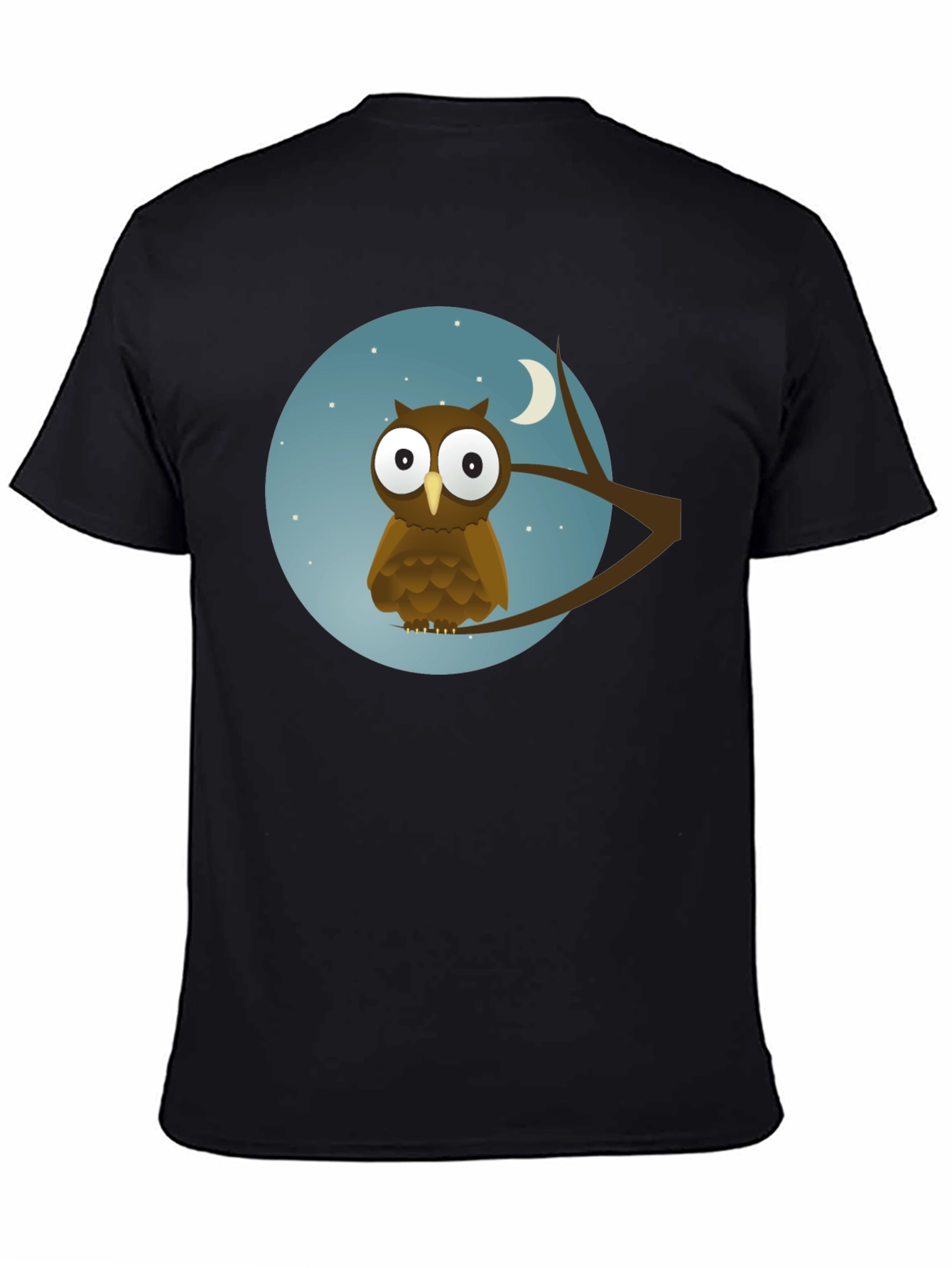 Owl Moon Black T-Shirt