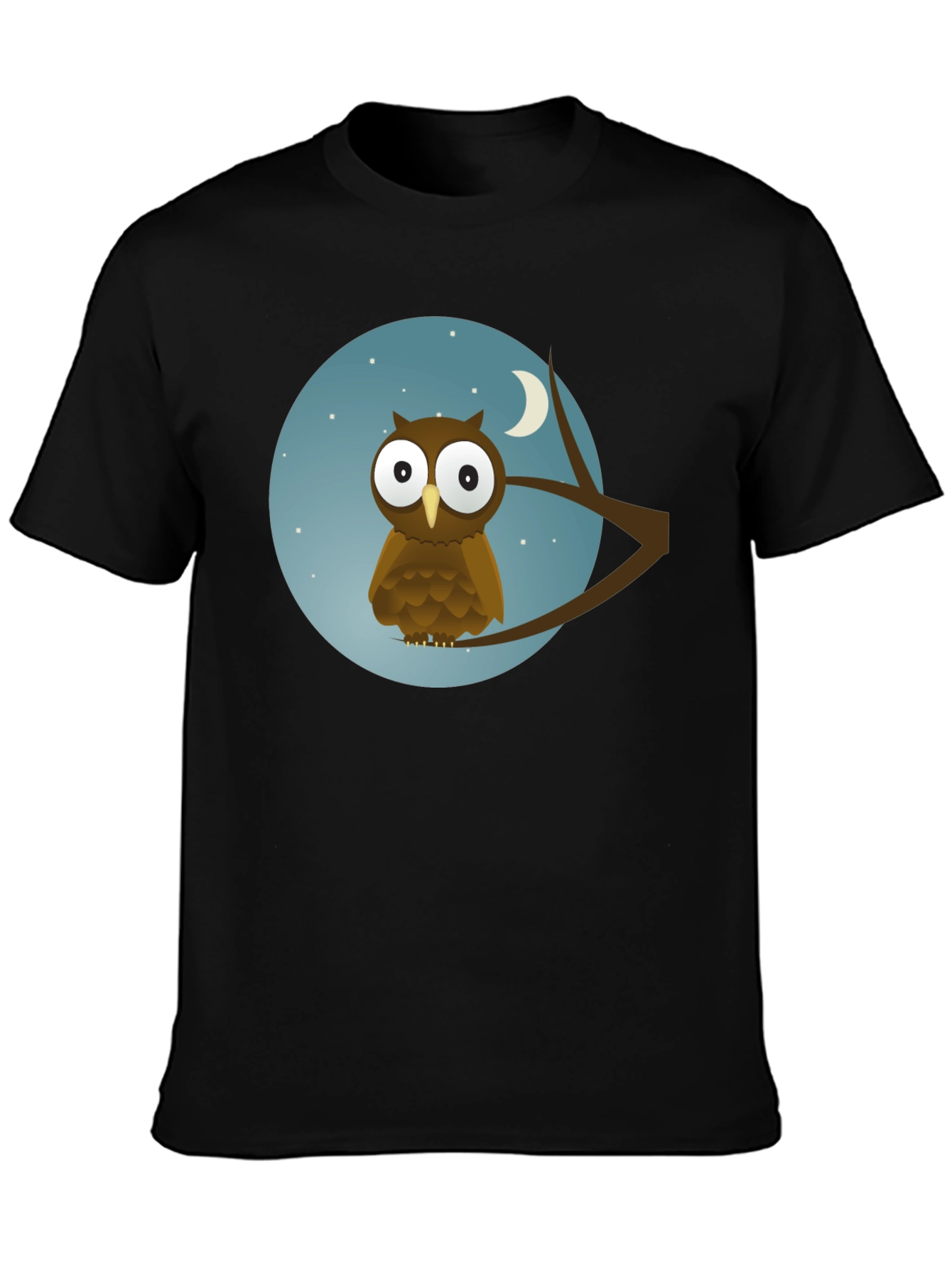 Owl Moon Black T-Shirt