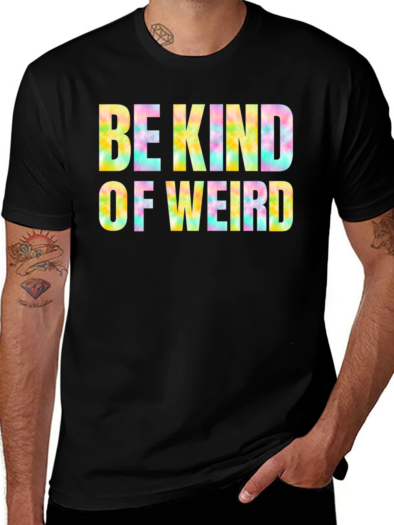 Be Kind Of Weird Graphic T-Shirt - Black