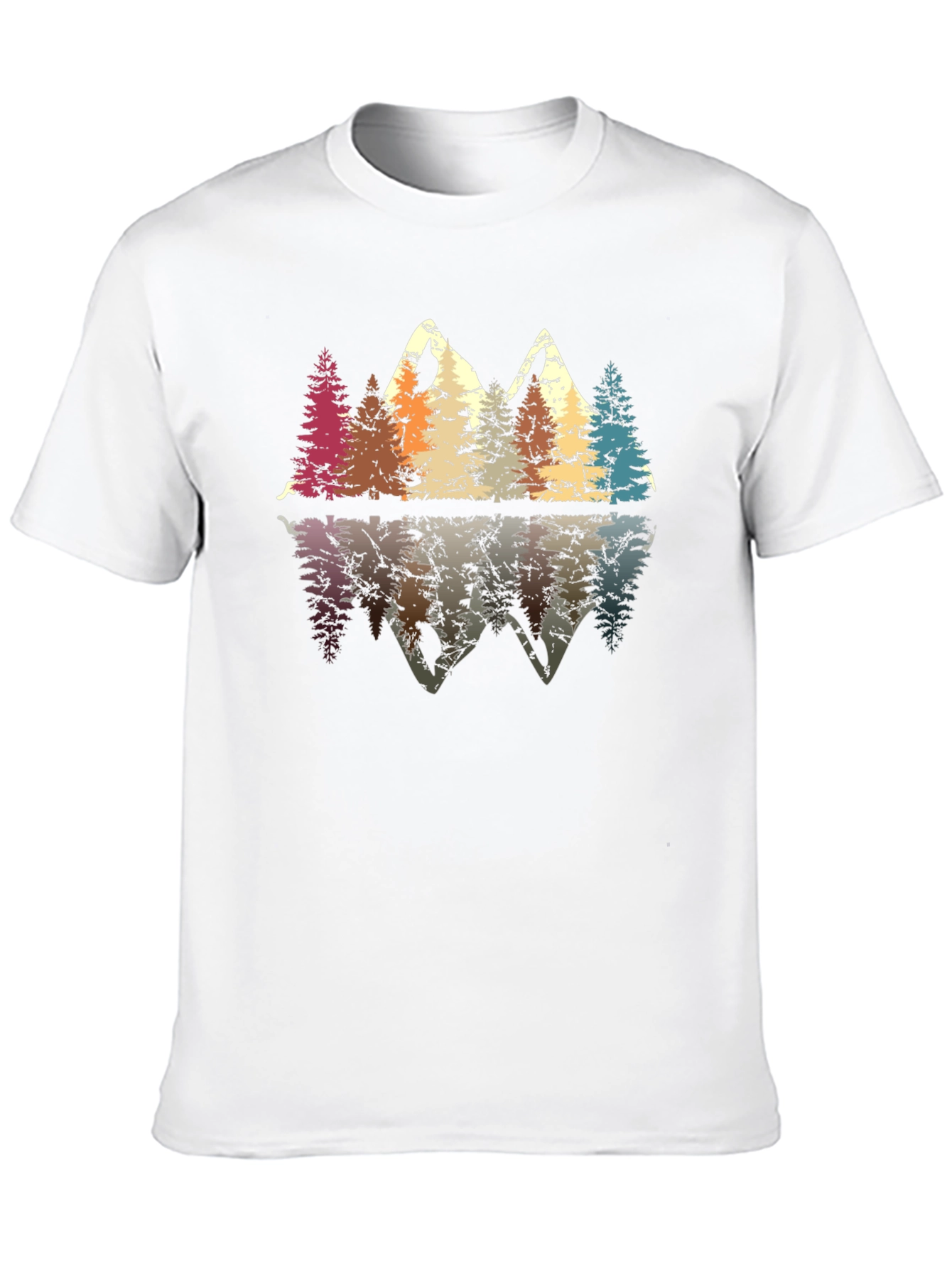 Retro Mountain Reflection Graphic Tee