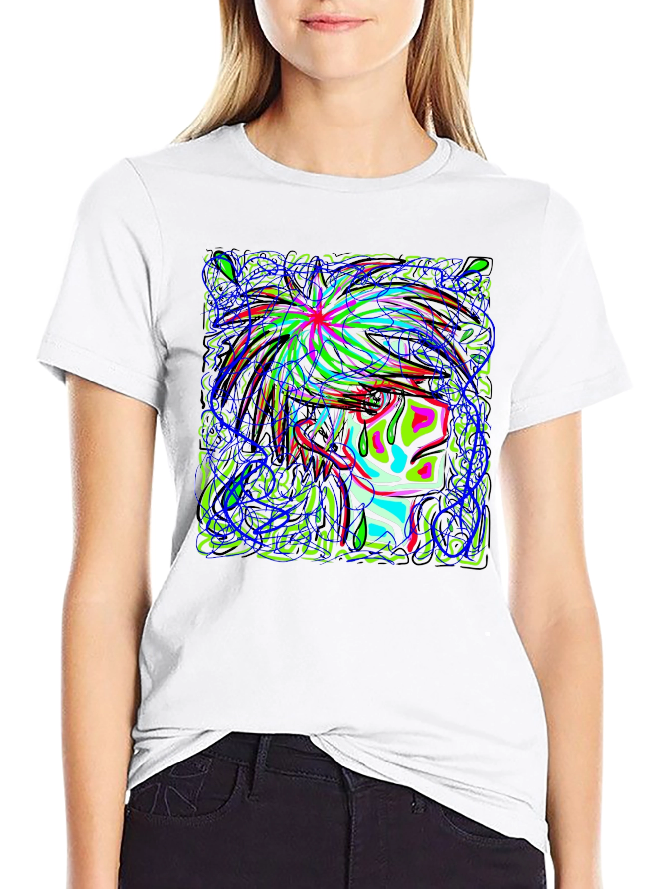 Psychedelic Portrait Graphic Tee