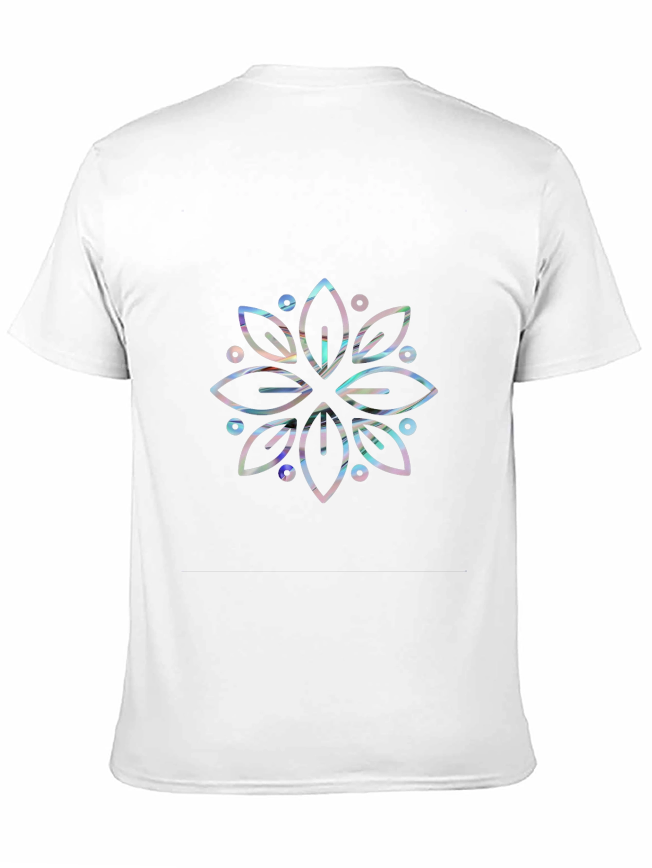 Geometric Mandala Graphic Tee - Black