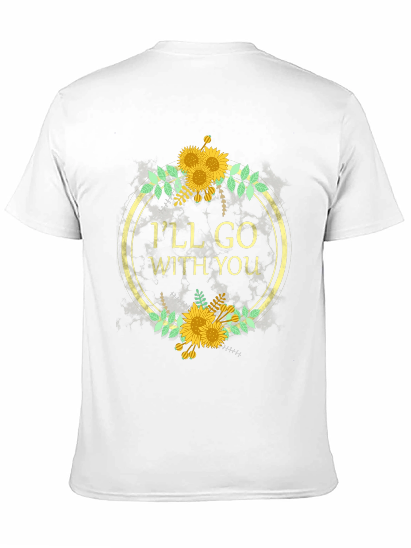 Ill Go With You Sunflower Graphic T-Shirt