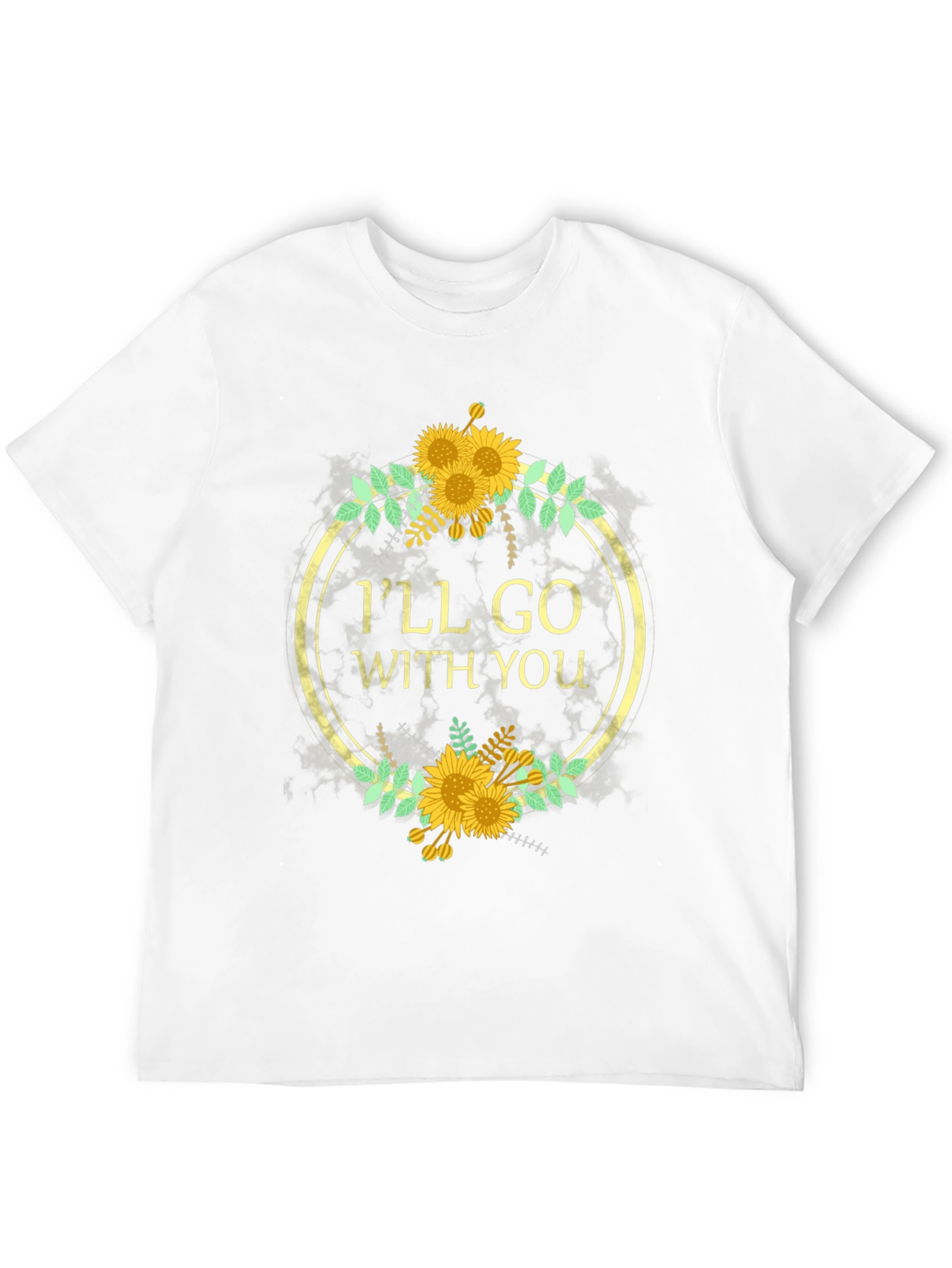 Ill Go With You Sunflower Graphic T-Shirt