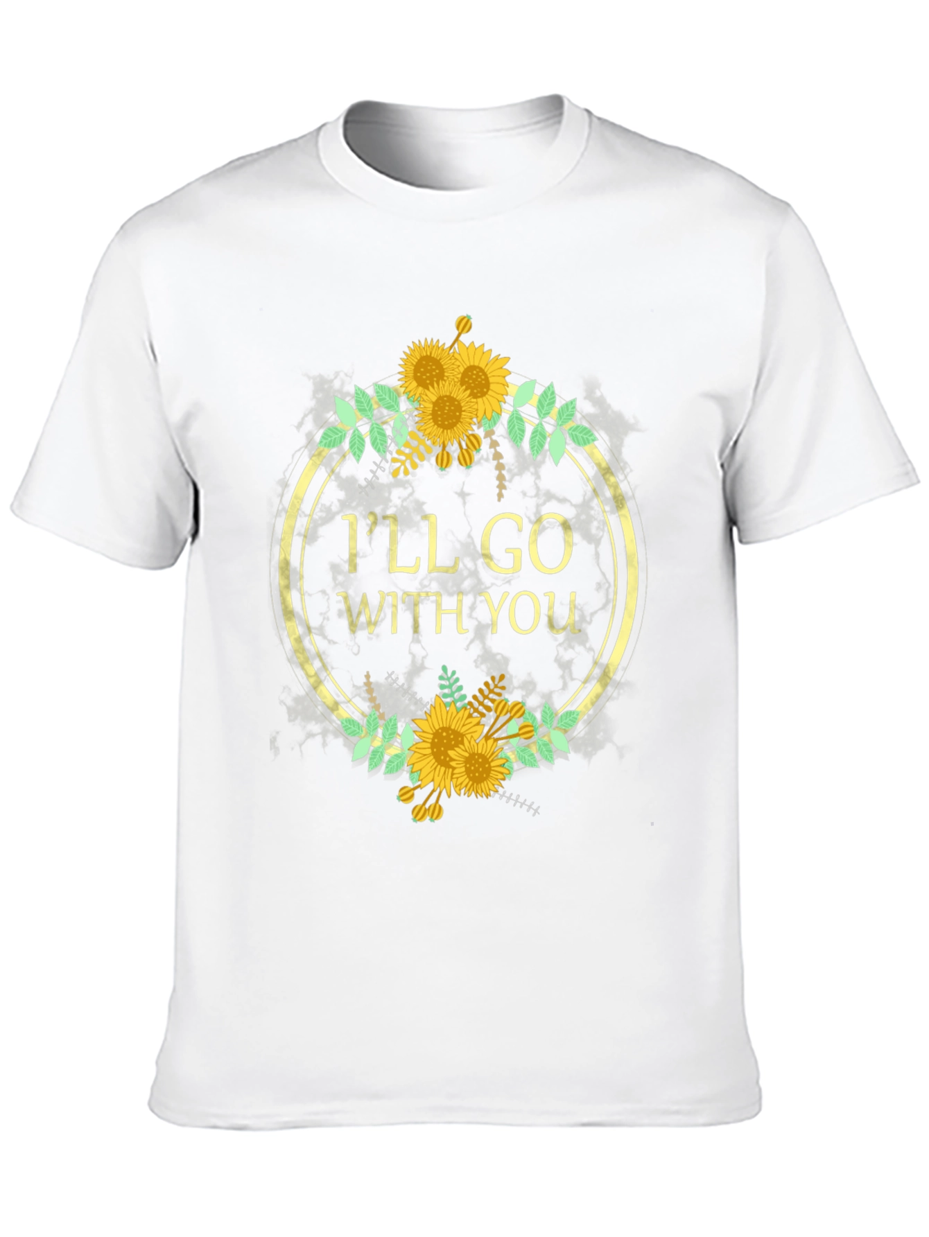 Ill Go With You Sunflower Graphic T-Shirt